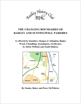 Front cover of Radley History Club's book, 'The Changing Boundaries of Radley and Sunningwell Parishes'