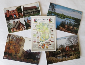 Set of five Radley postcards produced by Radley History Club