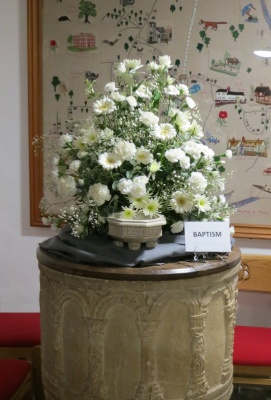 Floral arrangement - baptism