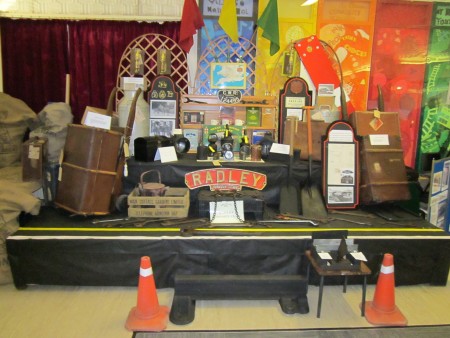 Display of Radley railway memorabilia