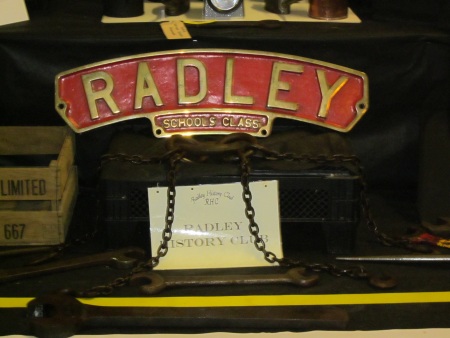 'Radley' train nameplate