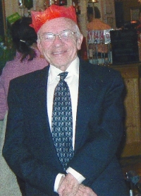 Stanley Baker at the Radley History Club Christmas DInner, 2004