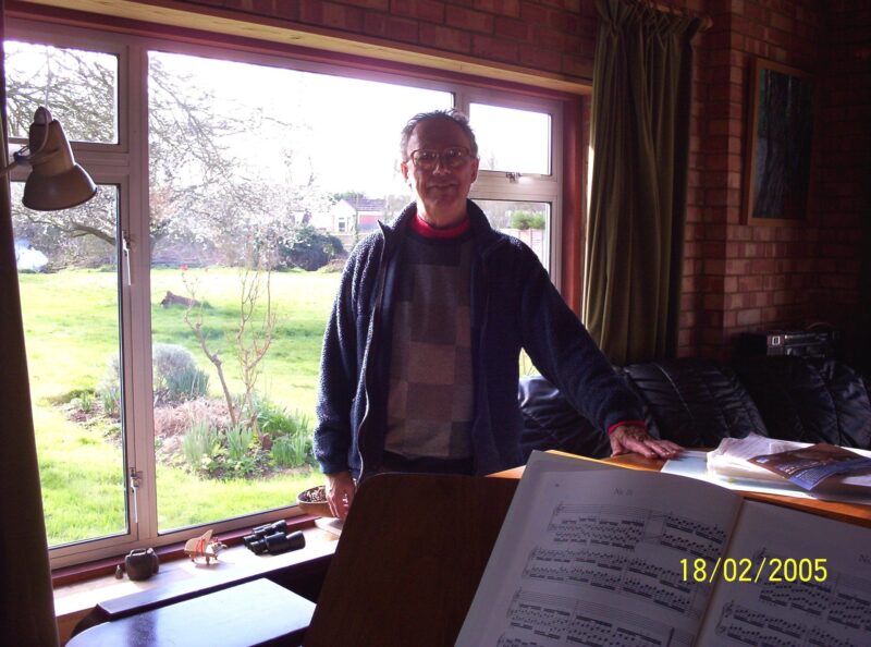 David Shaw pictured at his house in Lower Radley in February 2005