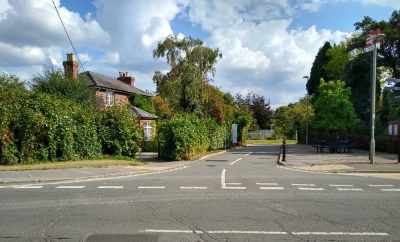 Entrance to Radley Station with Station House on the left
