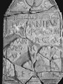 Photograph of tombstone of Roman legionary Lucius Valerius Geminus