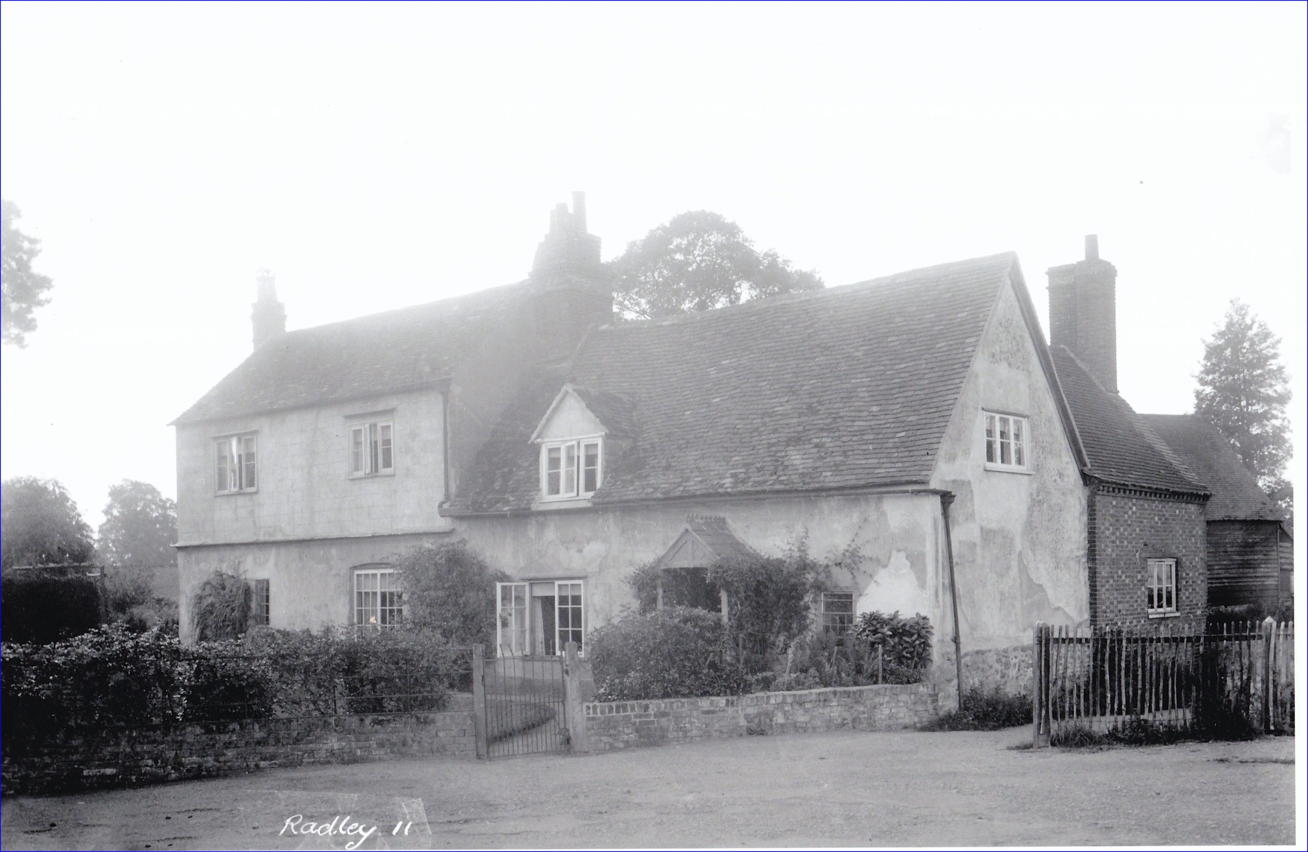 Neat Home Farmhouse in Radley, proably pictured in the 1930s