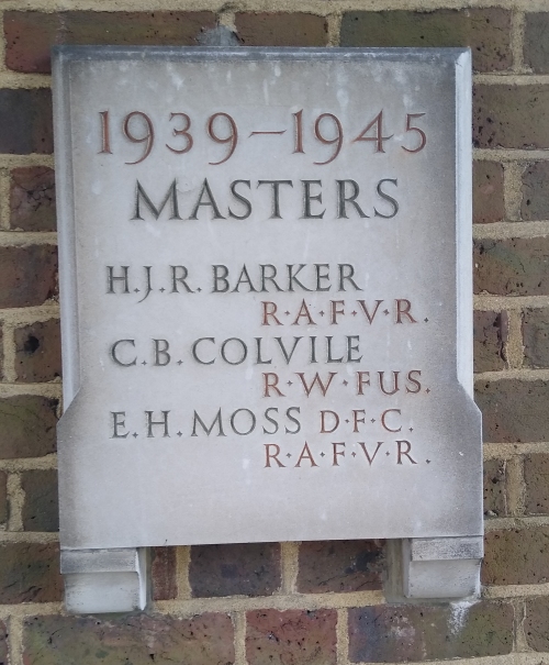 Memorial at Radley College to the masters who died in the Second World War